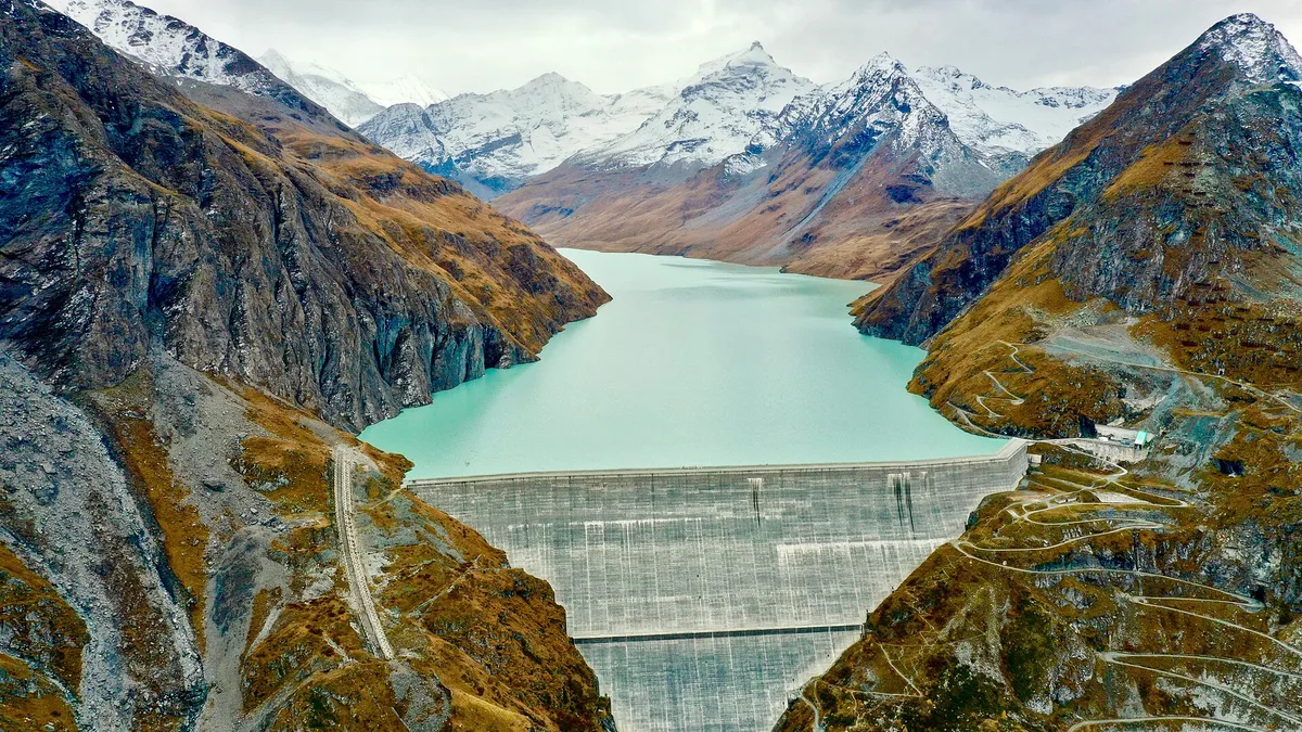 Grande Dixence Dam in Switzerland