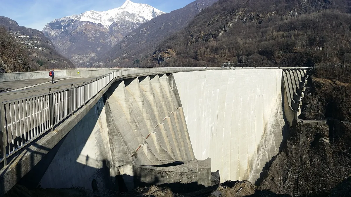 Verzasca Dam in Switzerland