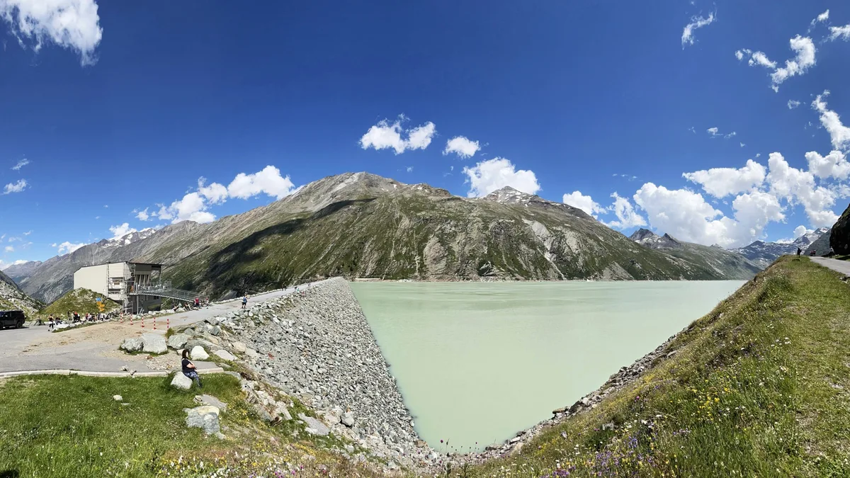 Mattmark Dam in Switzerland
