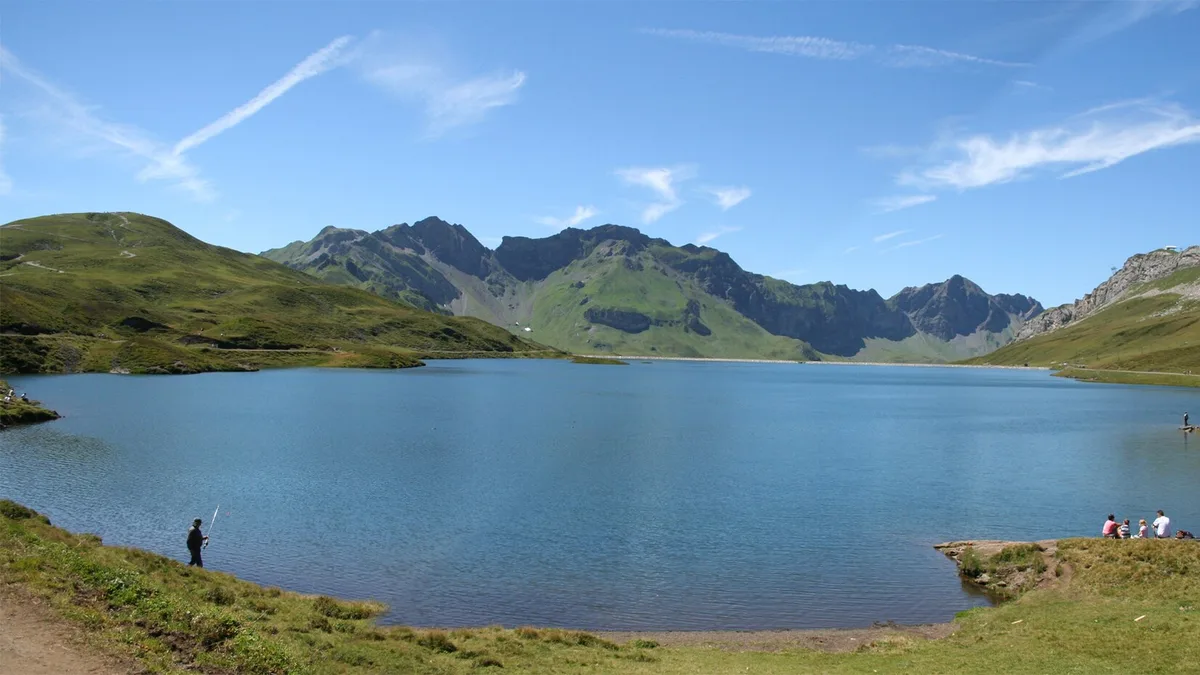 Tannensee Dam in Switzerland
