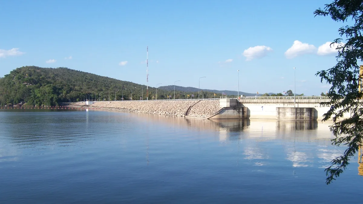 Ubol Ratana Dam in Thailand