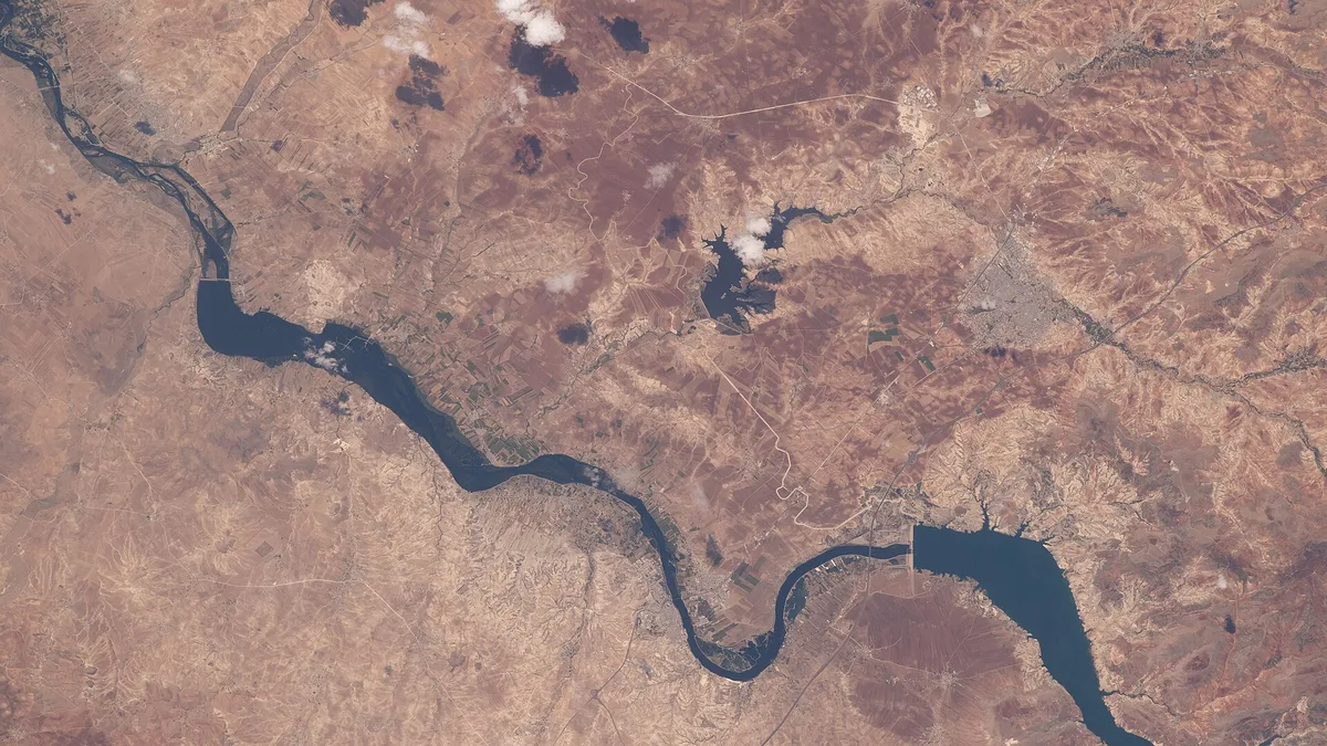 Birecik Dam in Turkey