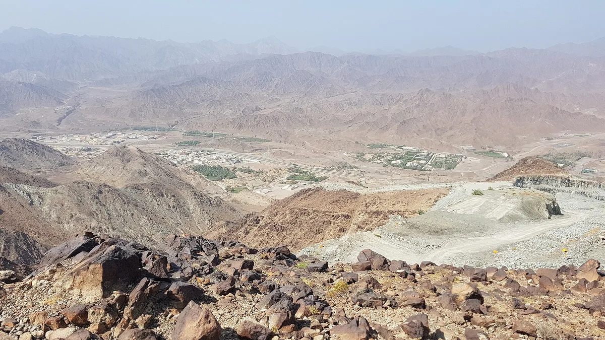 Wadi Ham Dam in United Arab Emirates