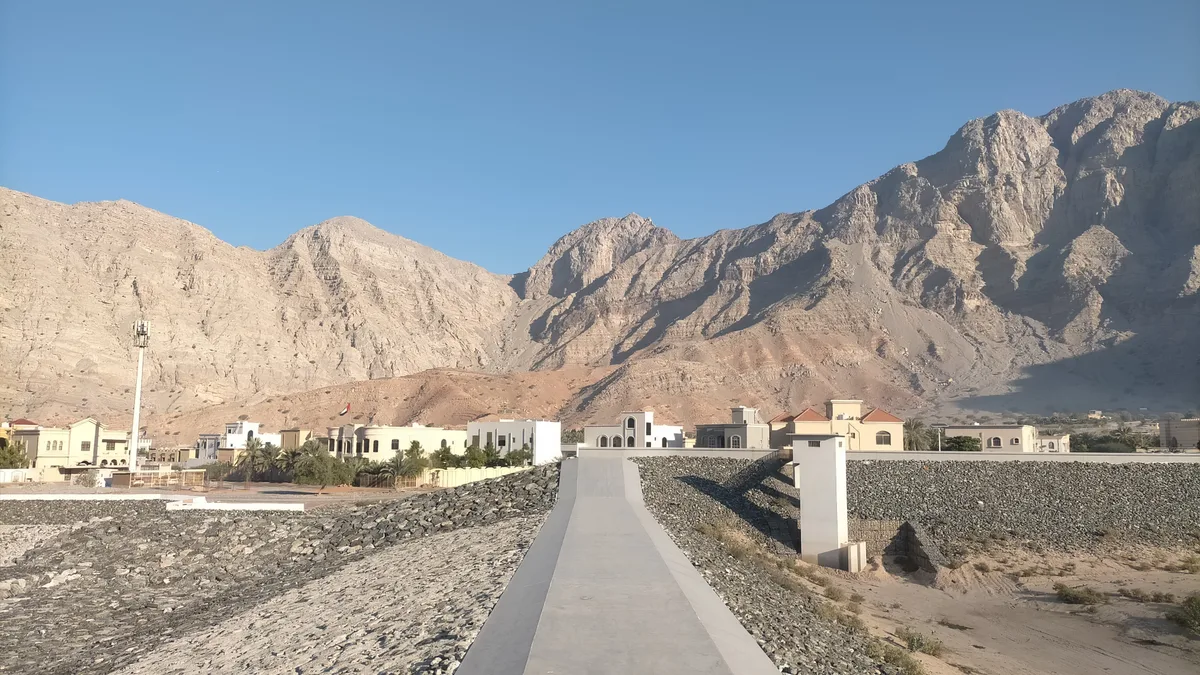 Wadi Sha'am Dam in United Arab Emirates