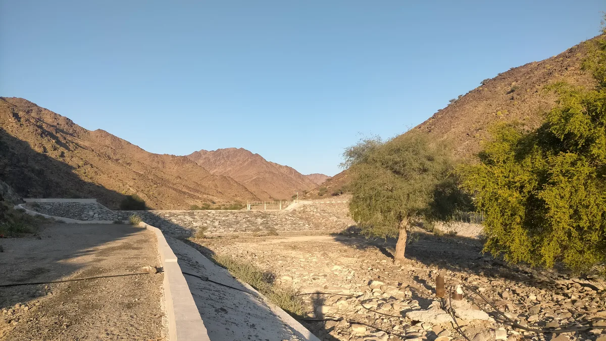 Wadi Al Ejili Dam in United Arab Emirates