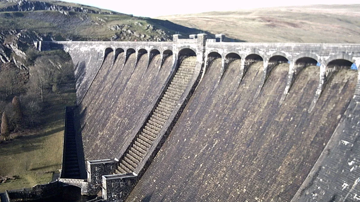 Claerwen Dam in United Kingdom