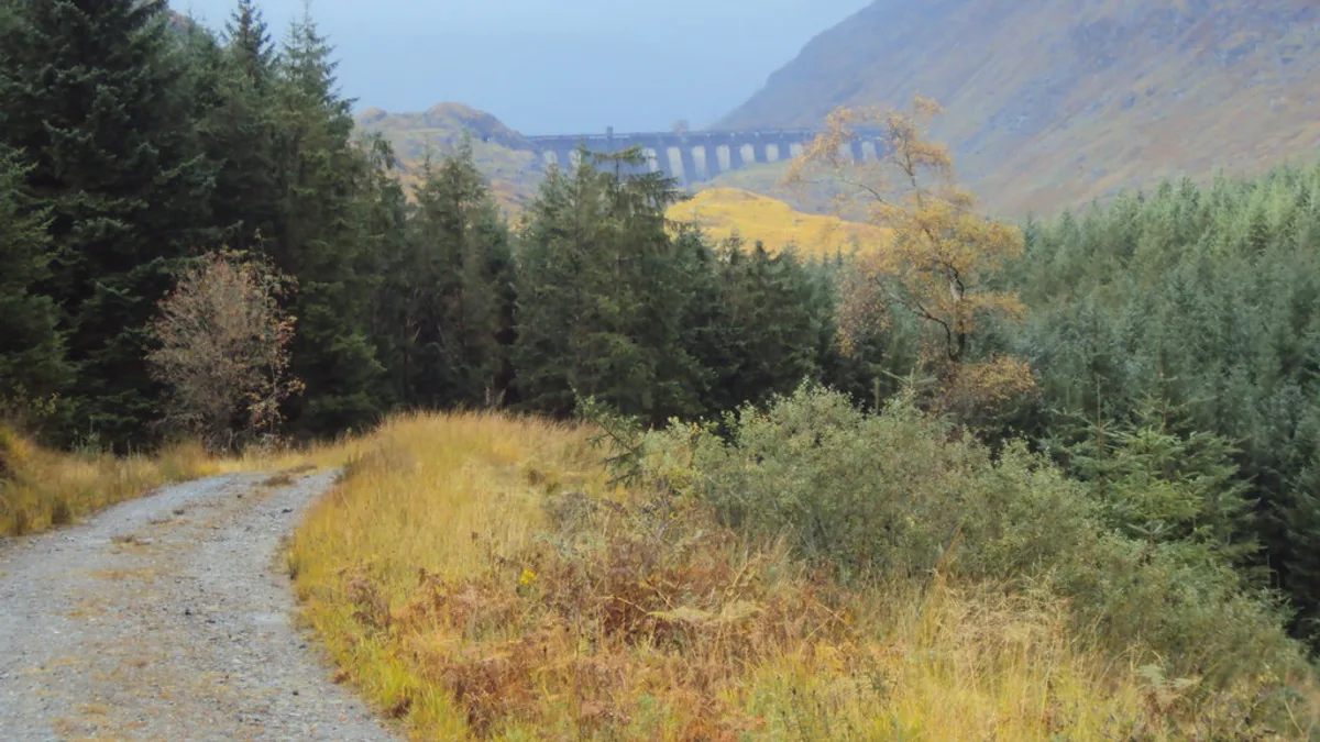 Loch Sloy Dam in United Kingdom