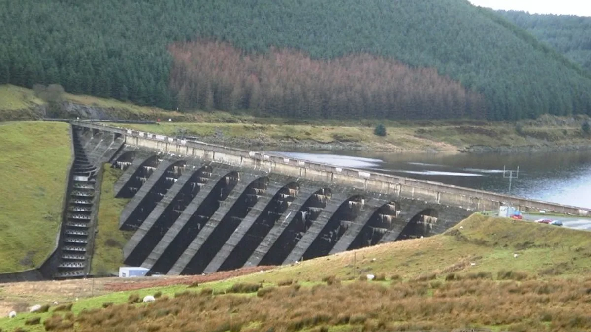 Nant-y-Moch Dam in United Kingdom