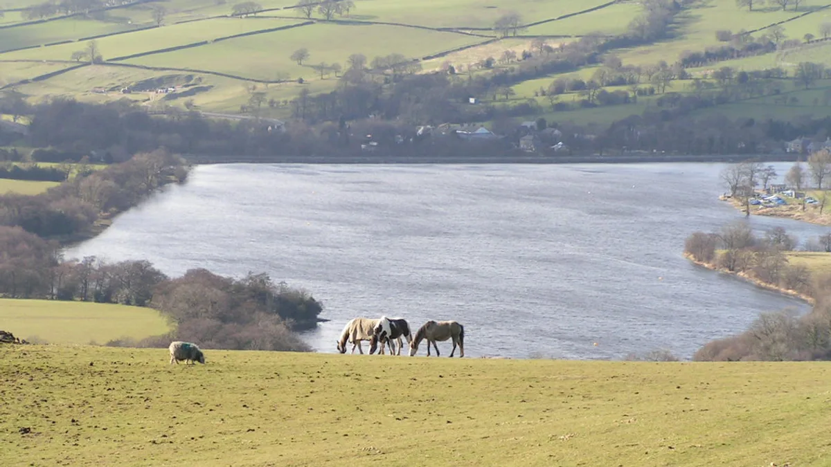 Combs Reservoir Dam in United Kingdom