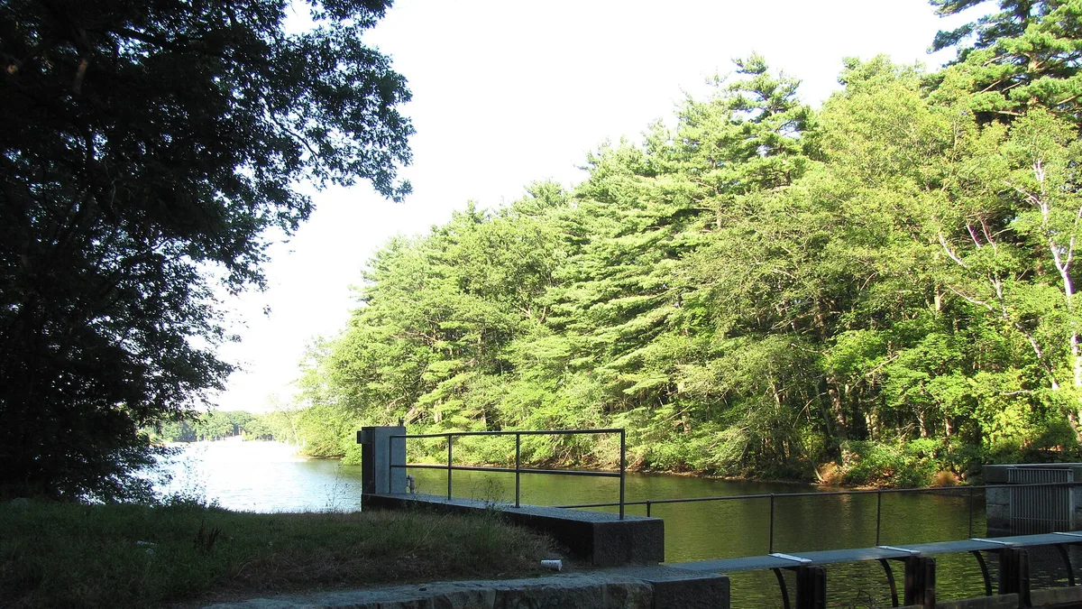Lake Cochituate Dam in United States