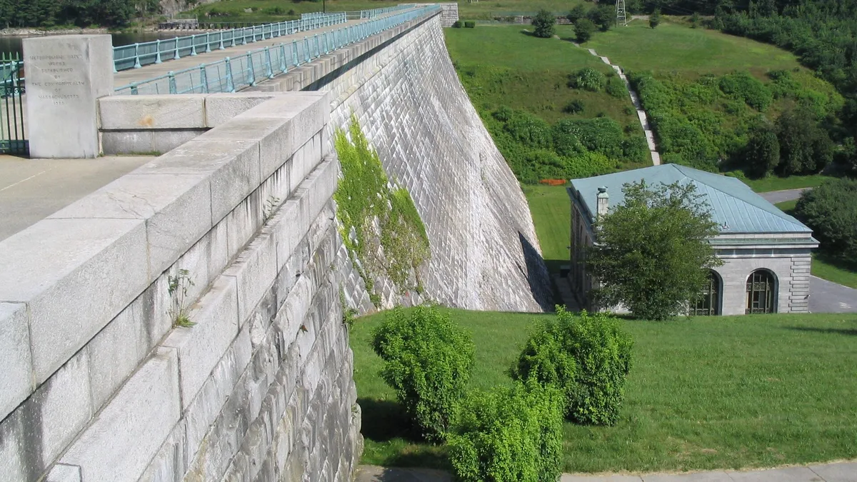 Wachusett Dam in United States