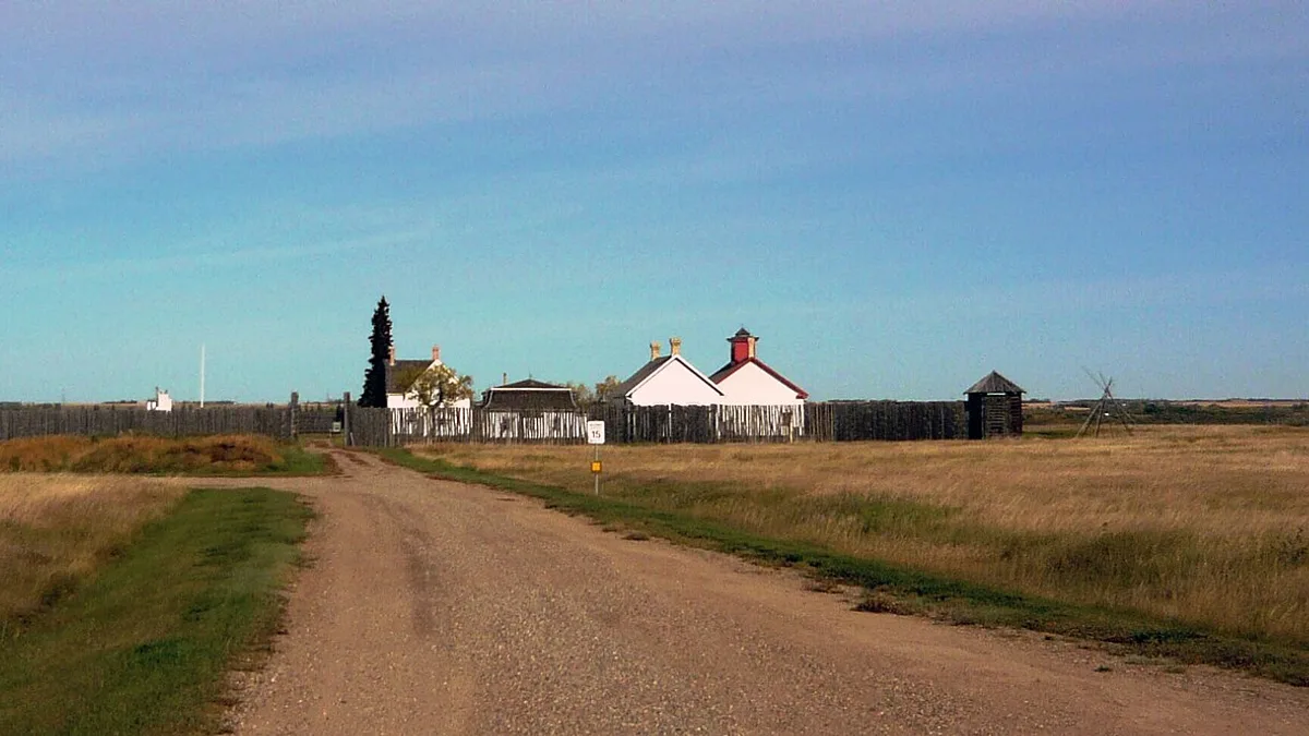 Fort Battleford in Canada