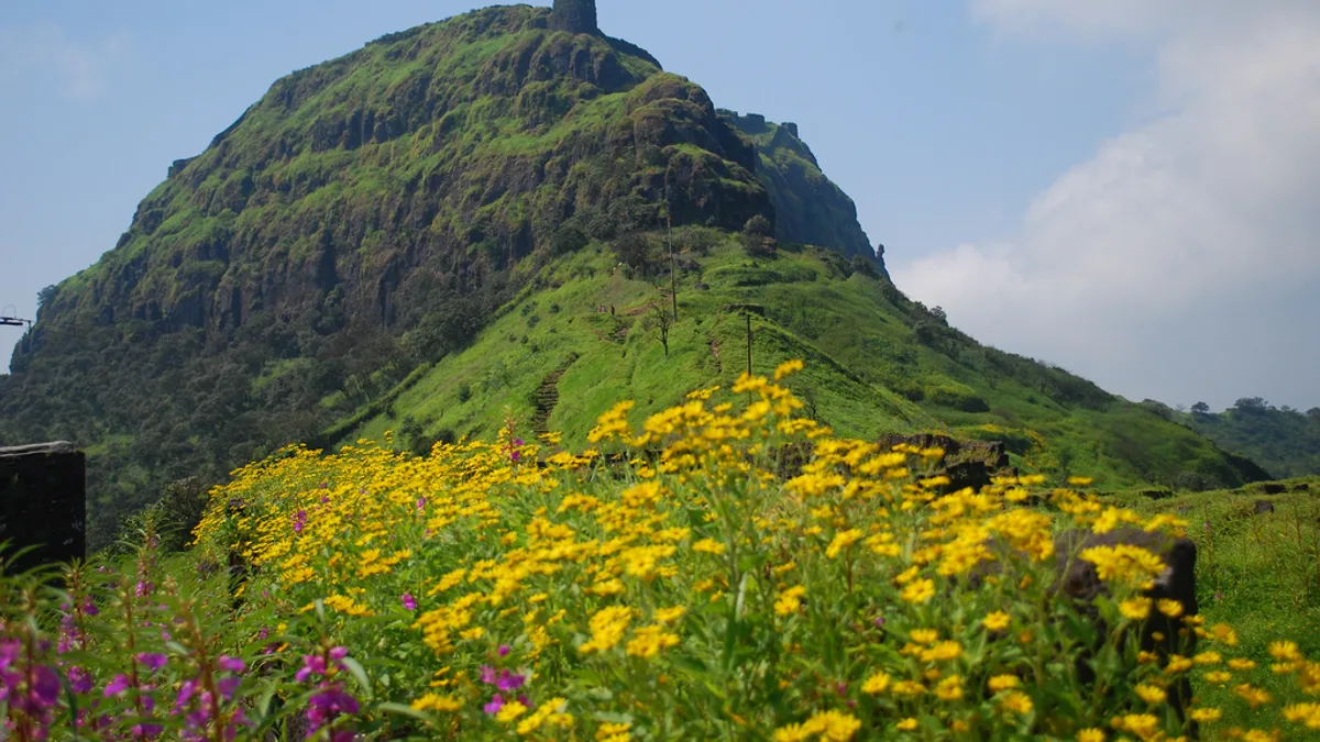 Rajgad Fort in India