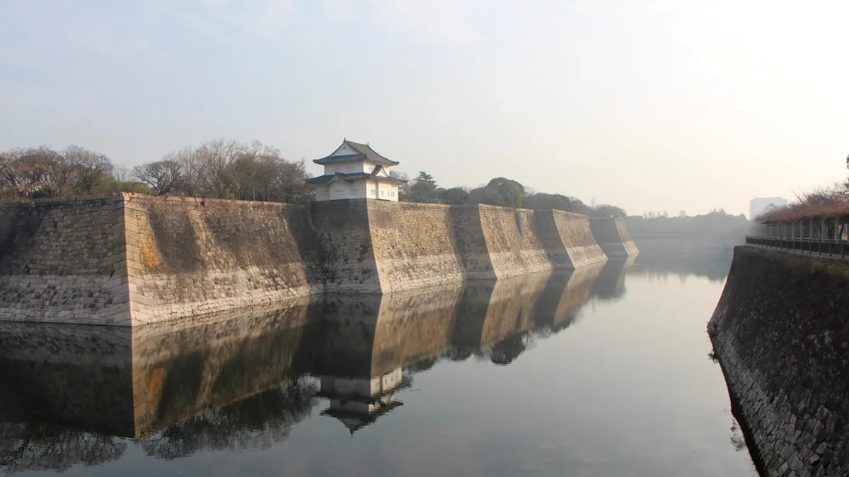 Osaka Castle in Japan