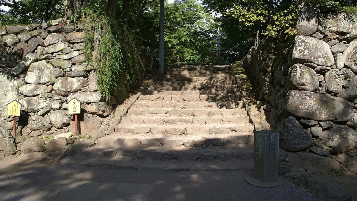 Komoro Castle in Japan