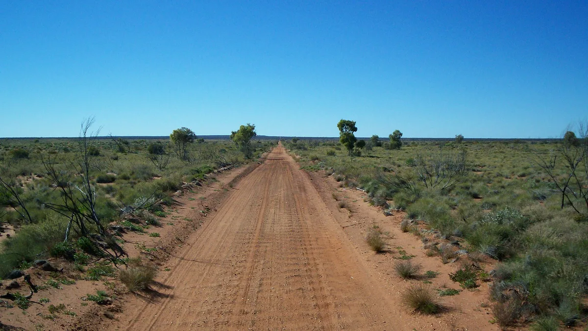 Gunbarrel Highway in Australia
