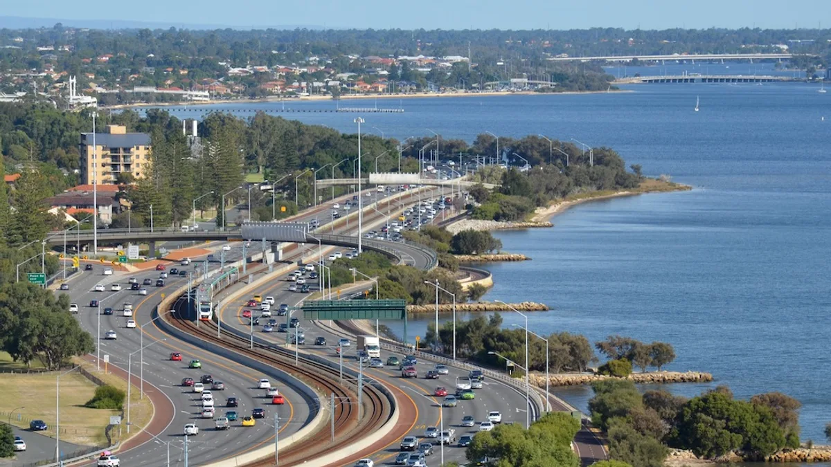 Kwinana Freeway in Australia