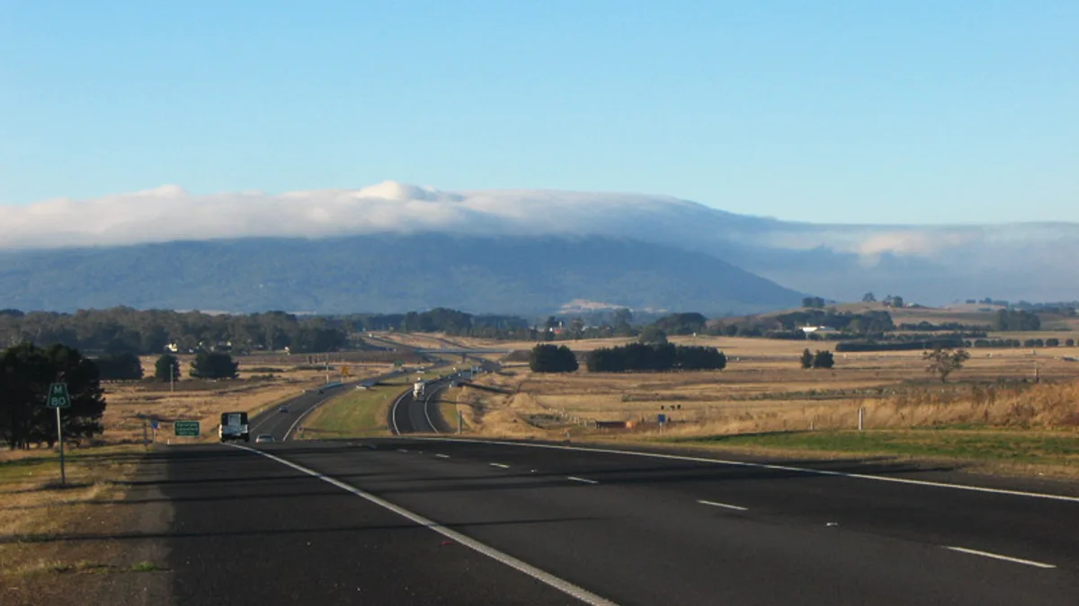 Calder Highway in Australia
