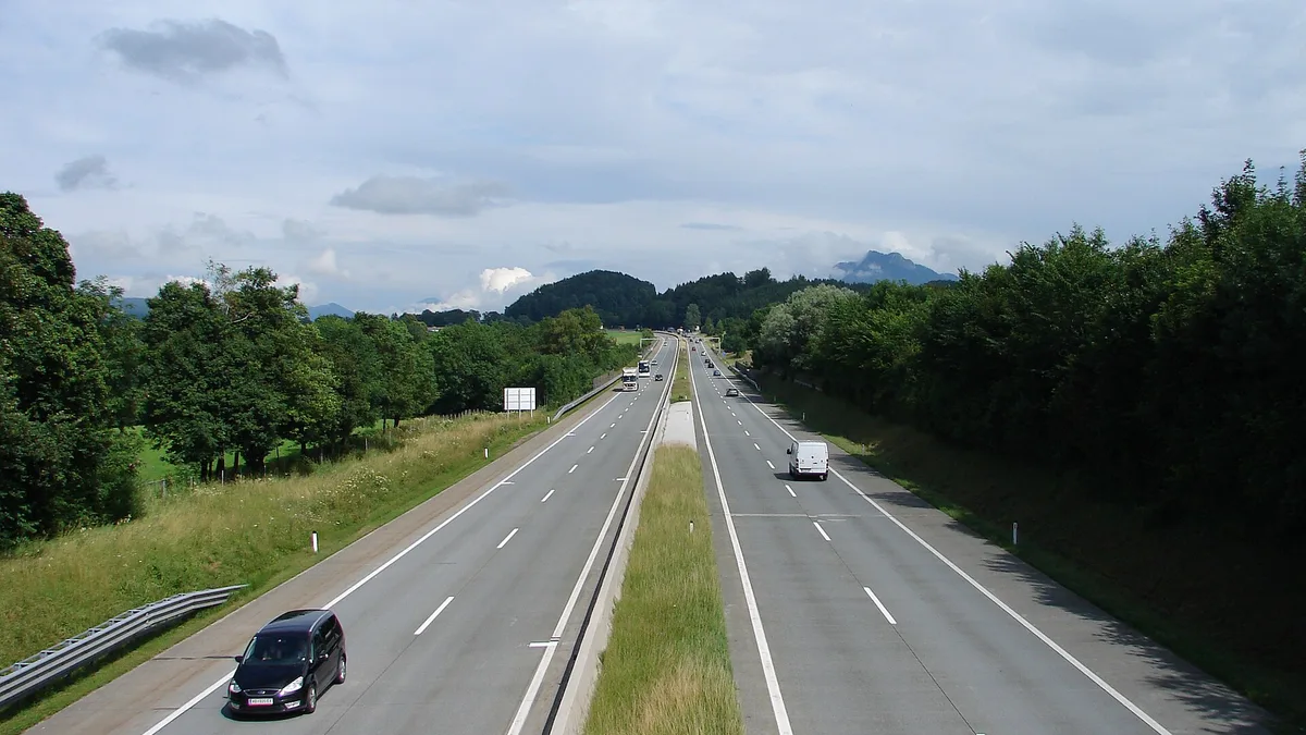 A1 West Autobahn in Austria