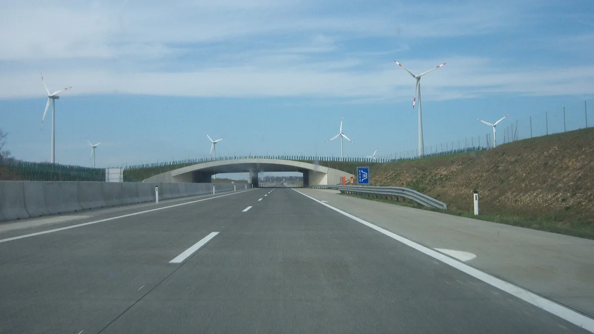 A6 Nordost Autobahn in Austria