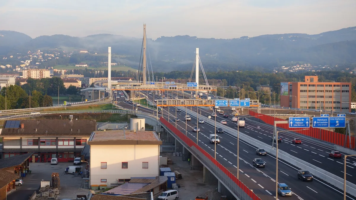 A7 Mühlkreis Autobahn in Austria