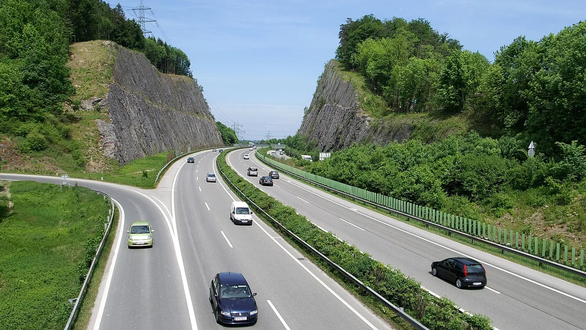 A14 Rheintal/Walgau Autobahn in Austria