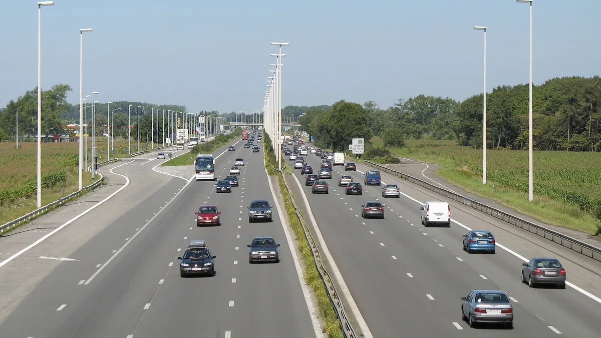 A10 Motorway (E40) in Belgium