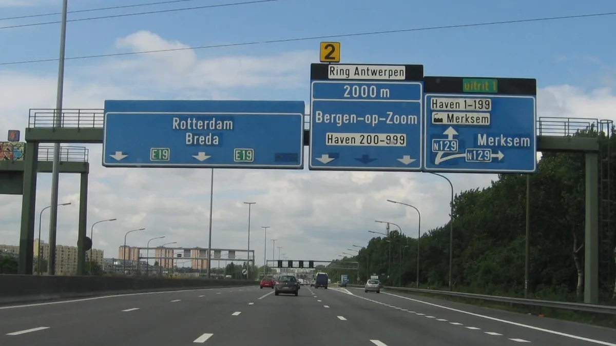 Antwerp Ring (R1) in Belgium