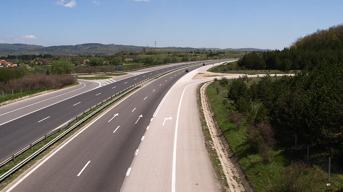 Trakia Motorway in Bulgaria