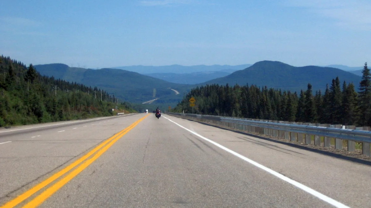 Quebec Route 138 in Canada
