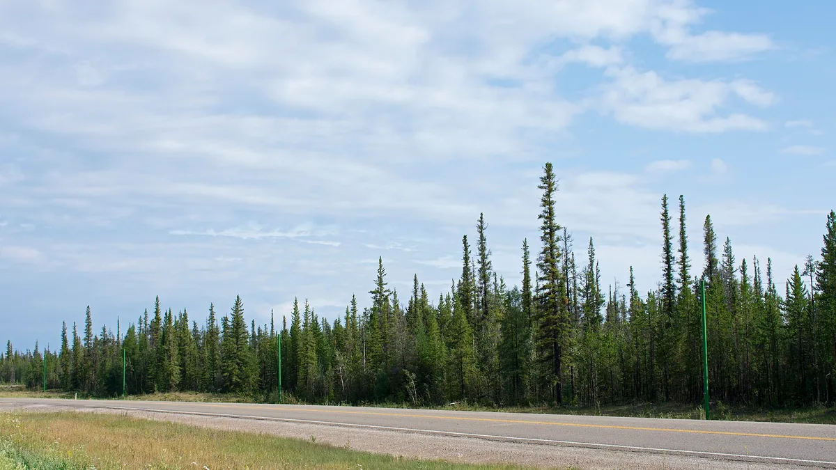 Mackenzie Highway in Canada