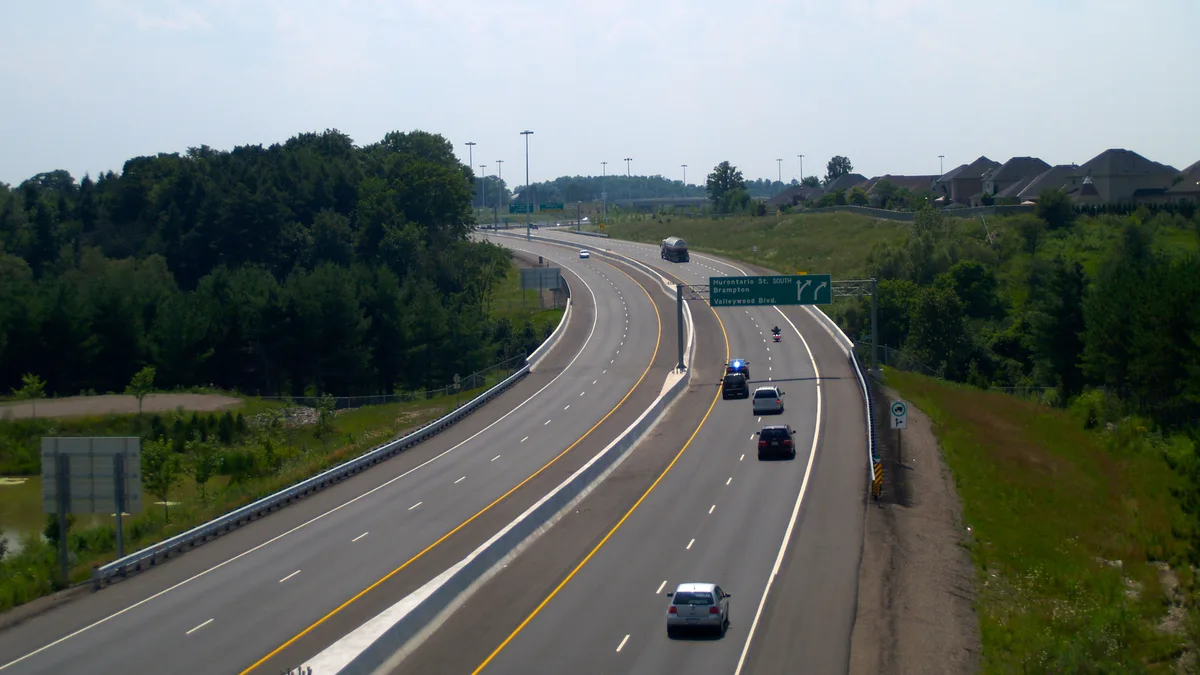 Ontario Highway 410 in Canada