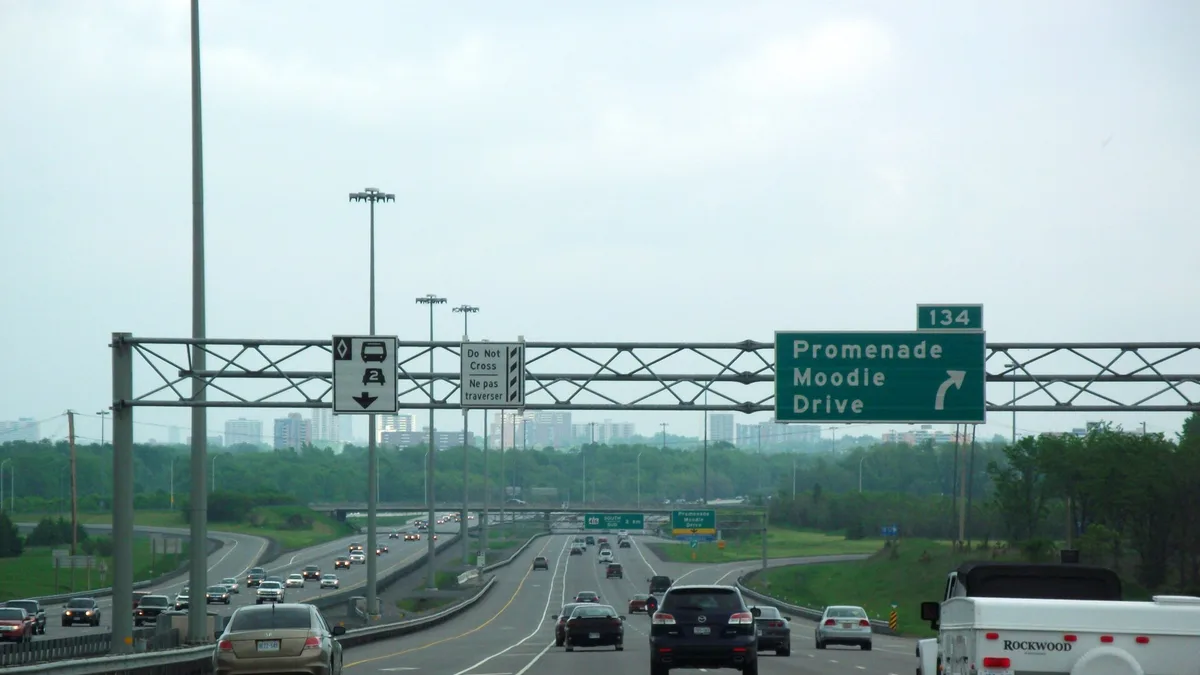 Ontario Highway 417 in Canada