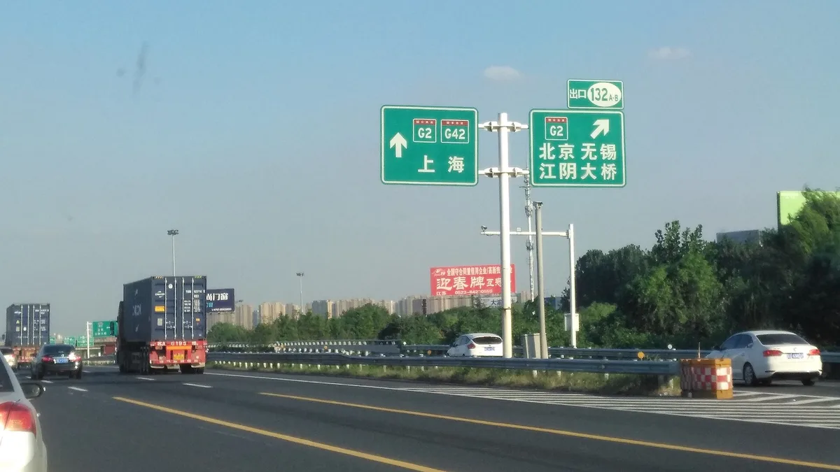 Shanghai–Nanjing Expressway in China