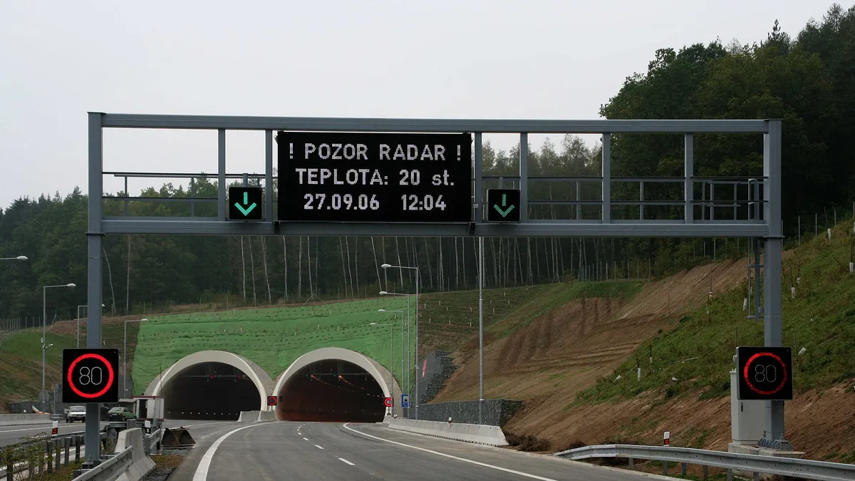 D5 Motorway in Czech Republic