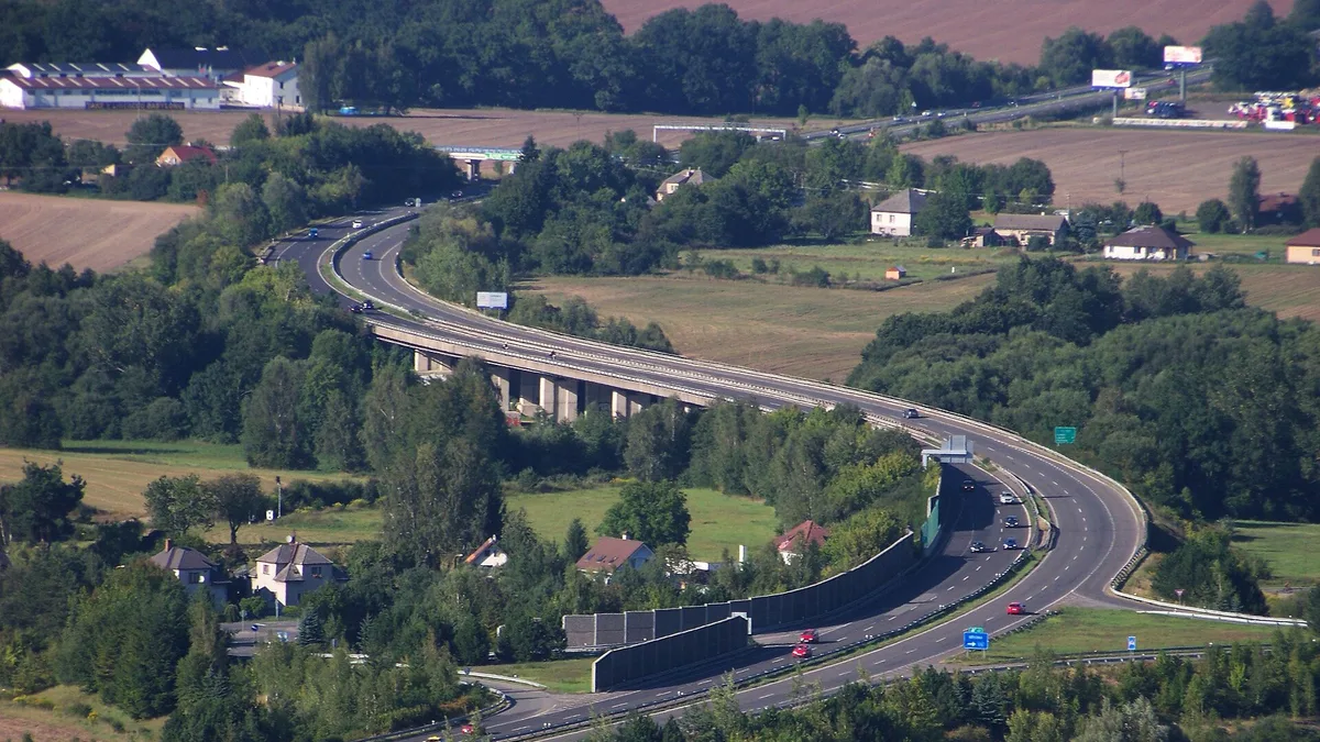 D10 Motorway in Czech Republic