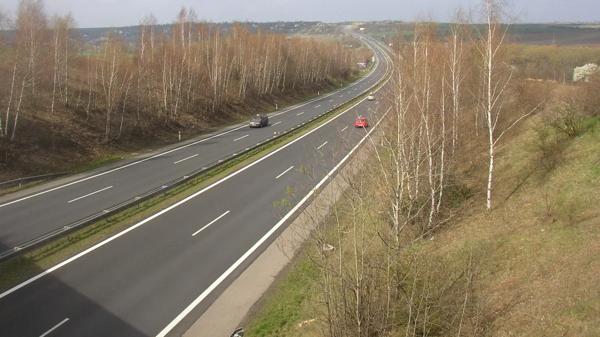 D7 Motorway in Czech Republic