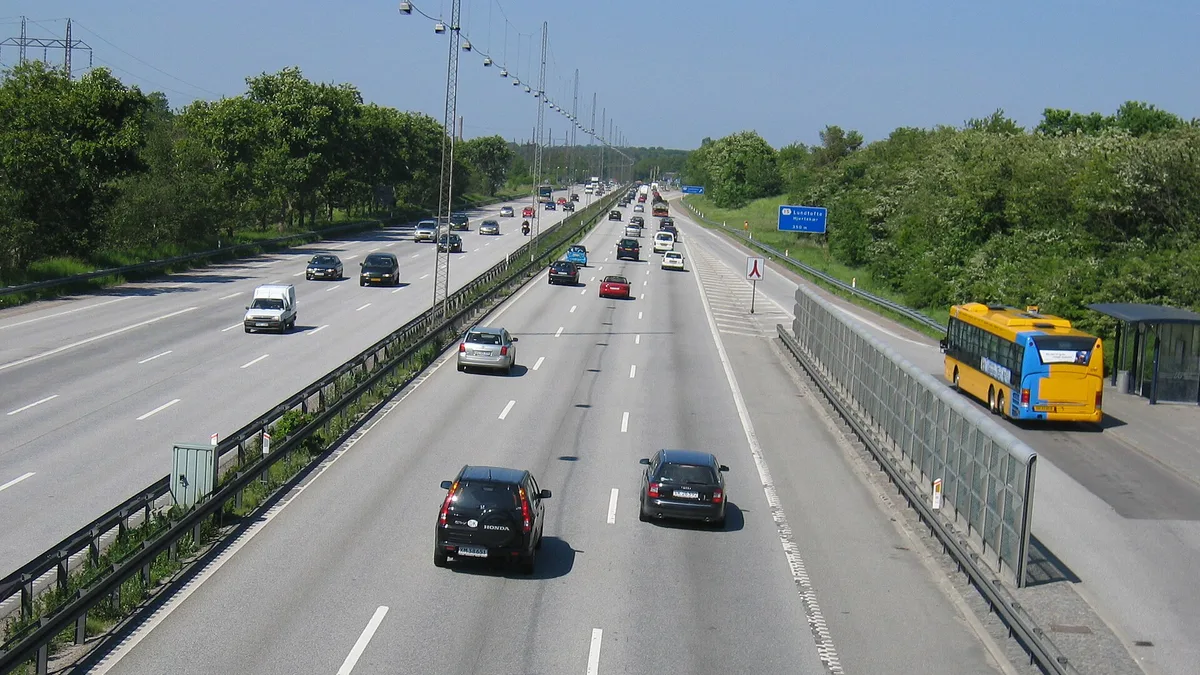 Helsingørmotorvejen in Denmark
