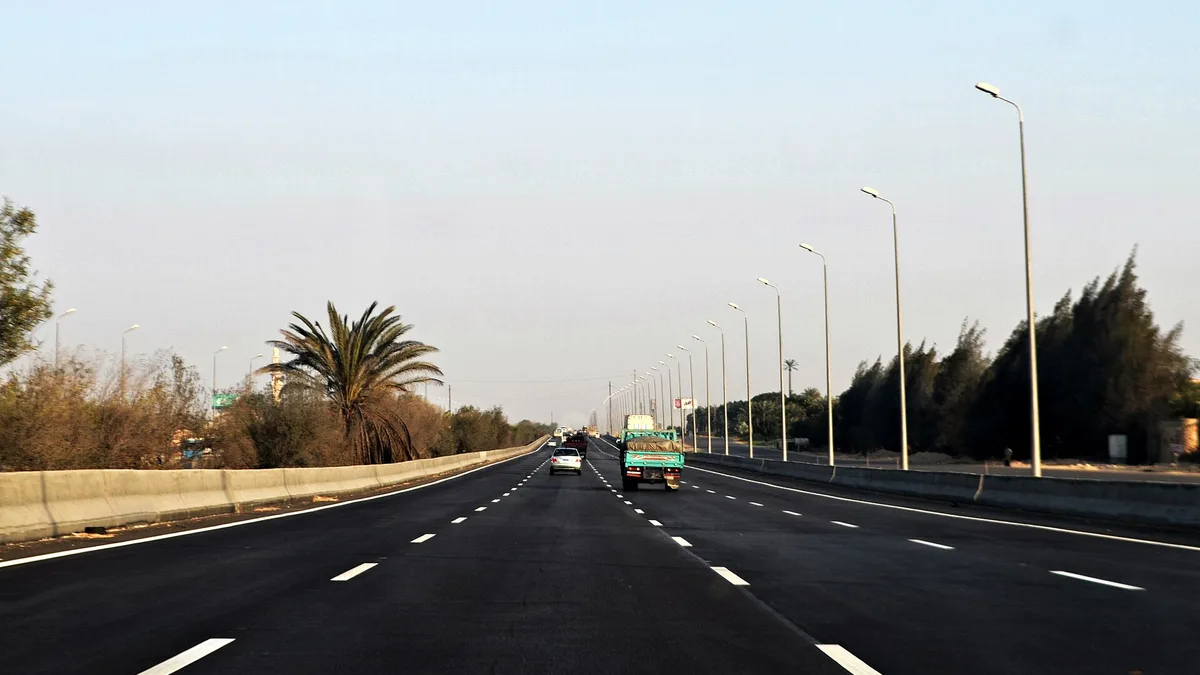 Cairo–Alexandria Desert Road in Egypt