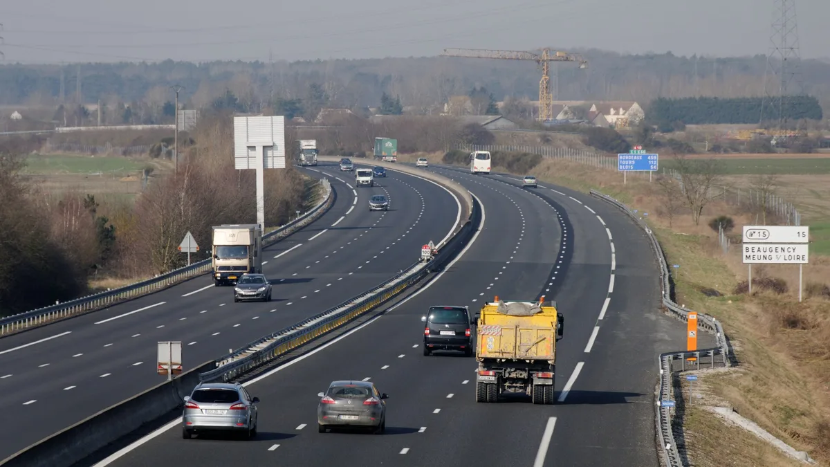 Autoroute A10 in France