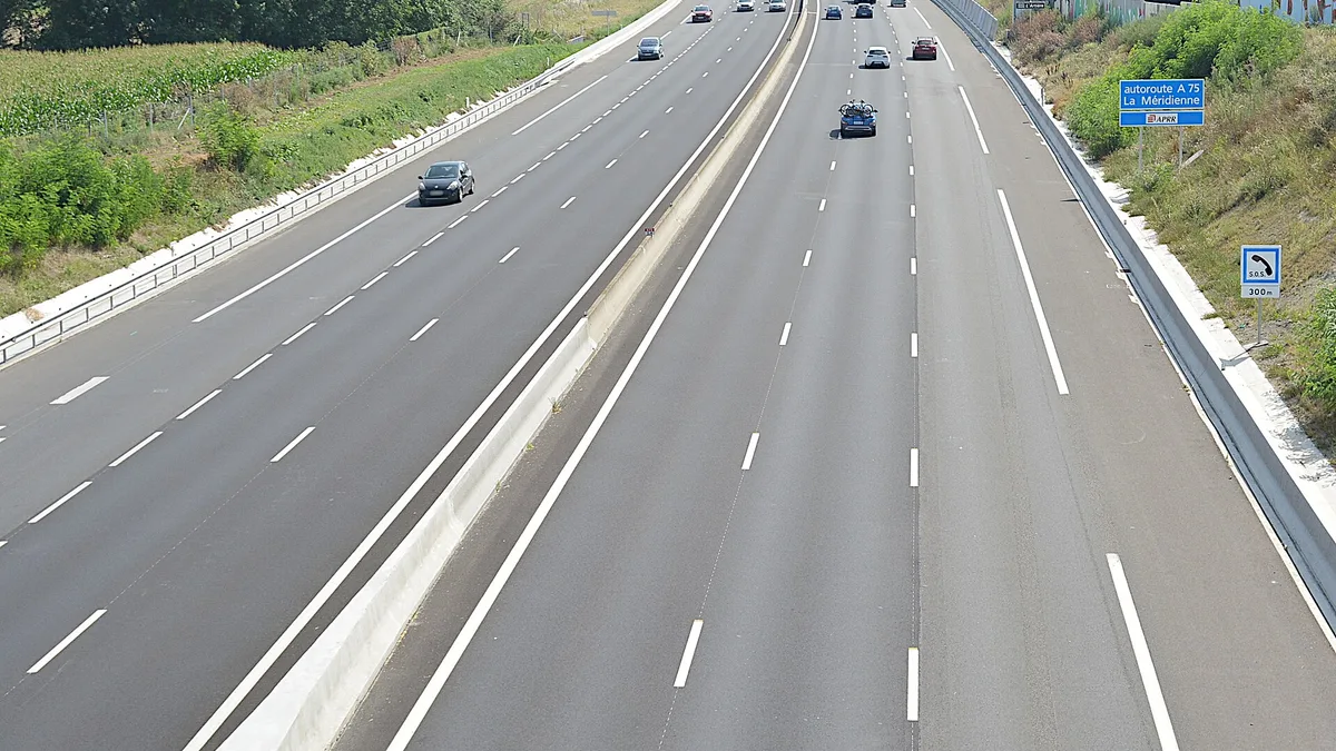 Autoroute A75 in France