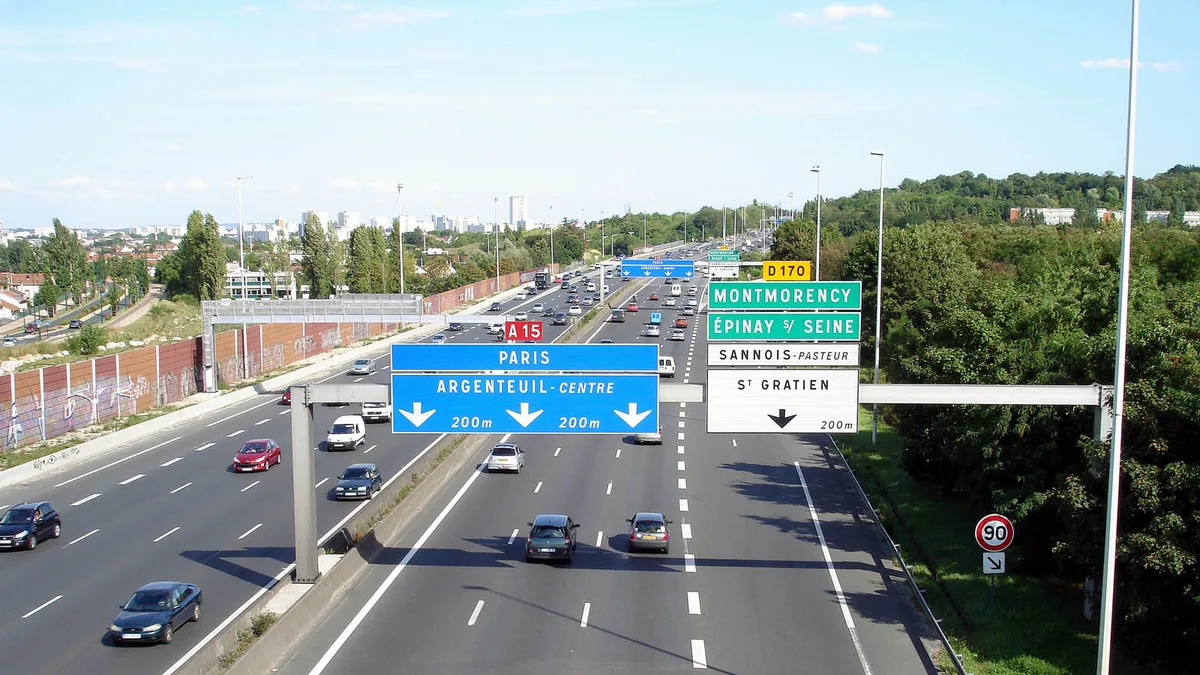 Autoroute A15 in France