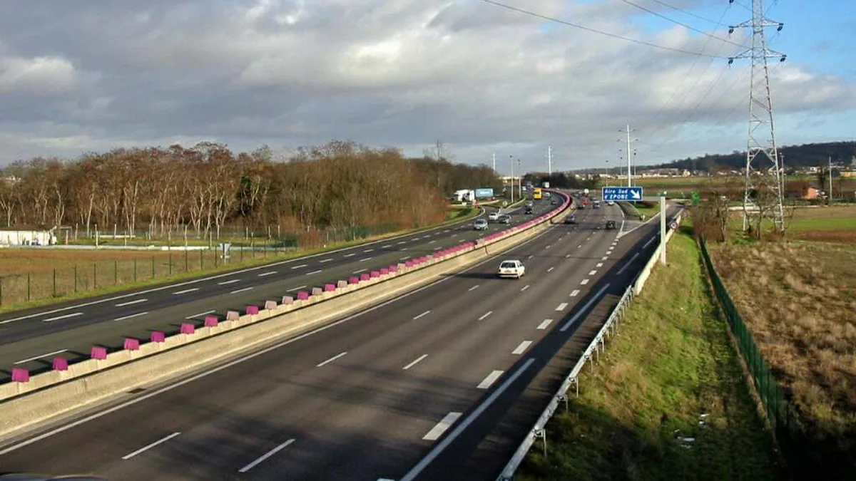 Autoroute A13 in France