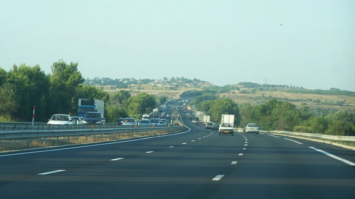 Autoroute A9 in France