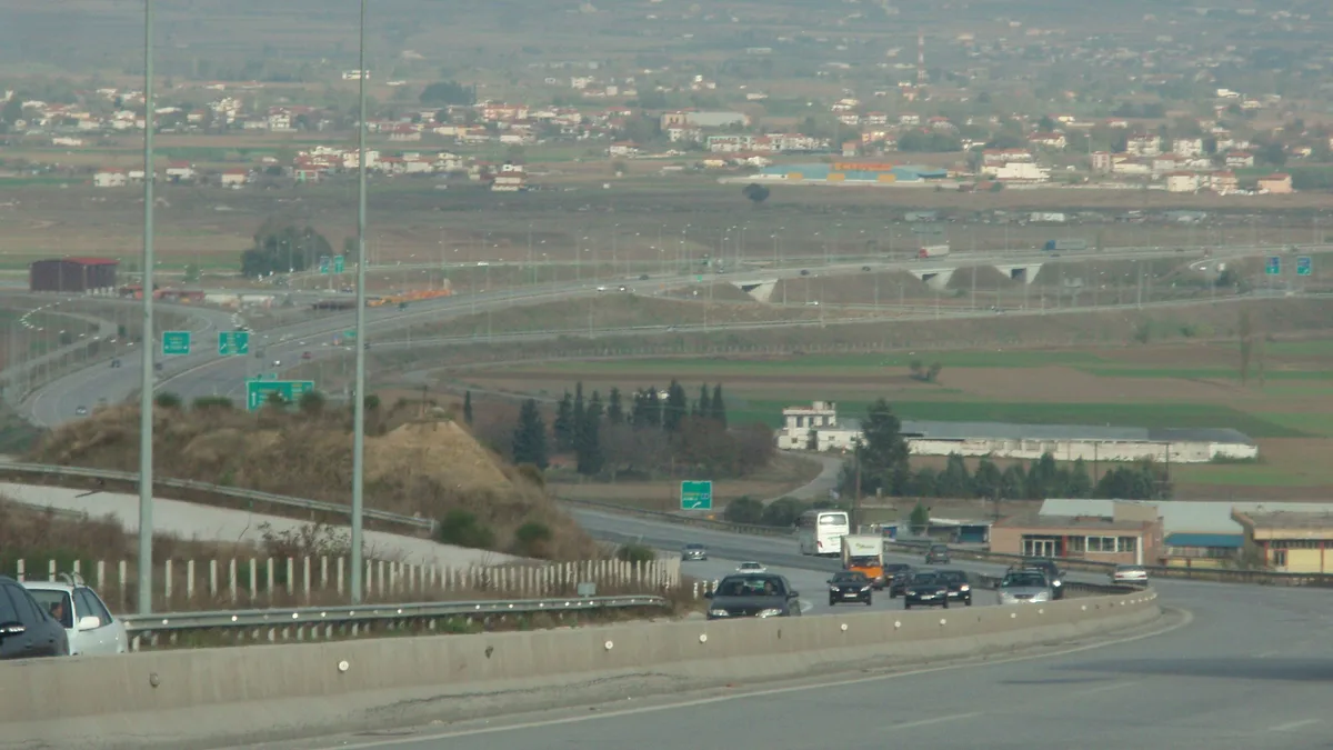 A25 Thessaloniki–Serres–Promachonas Motorway in Greece