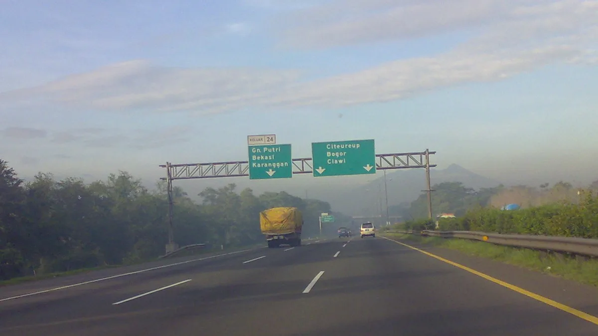 Jagorawi Toll Road in Indonesia