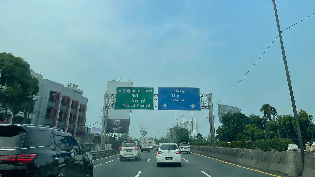 Jakarta–Tangerang Toll Road in Indonesia