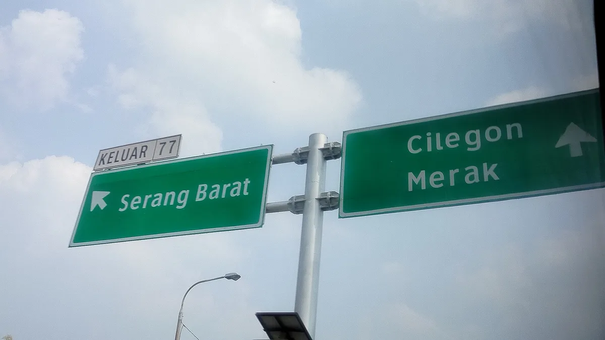 Tangerang–Merak Toll Road in Indonesia
