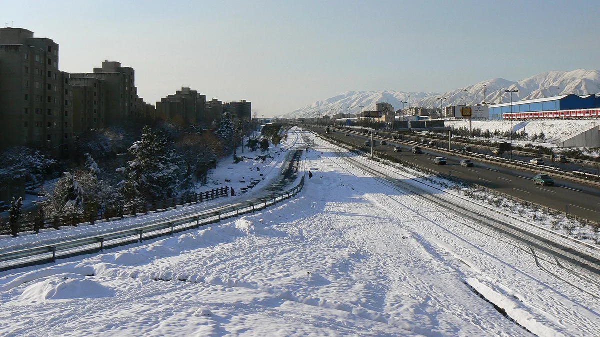 Tehran–Karaj Freeway in Iran