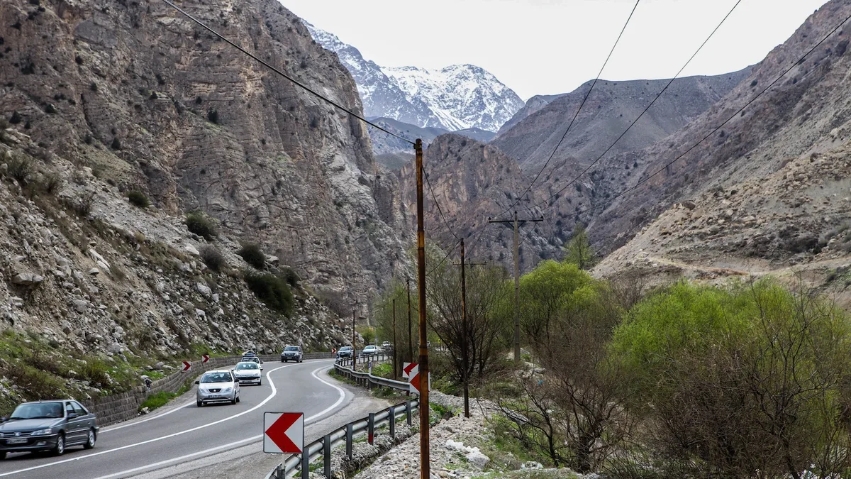 Haraz Road in Iran